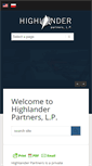 Mobile Screenshot of highlander-partners.com